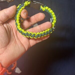 Neon Green and Blue Paracord Bracelet